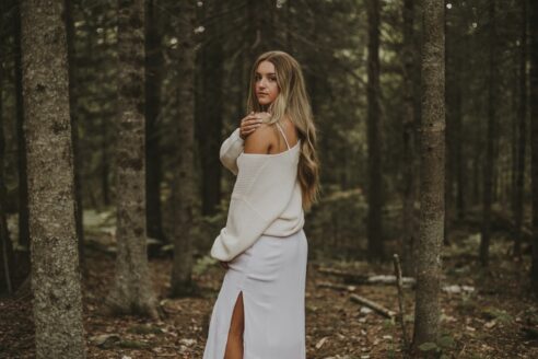 Photo strapless dress