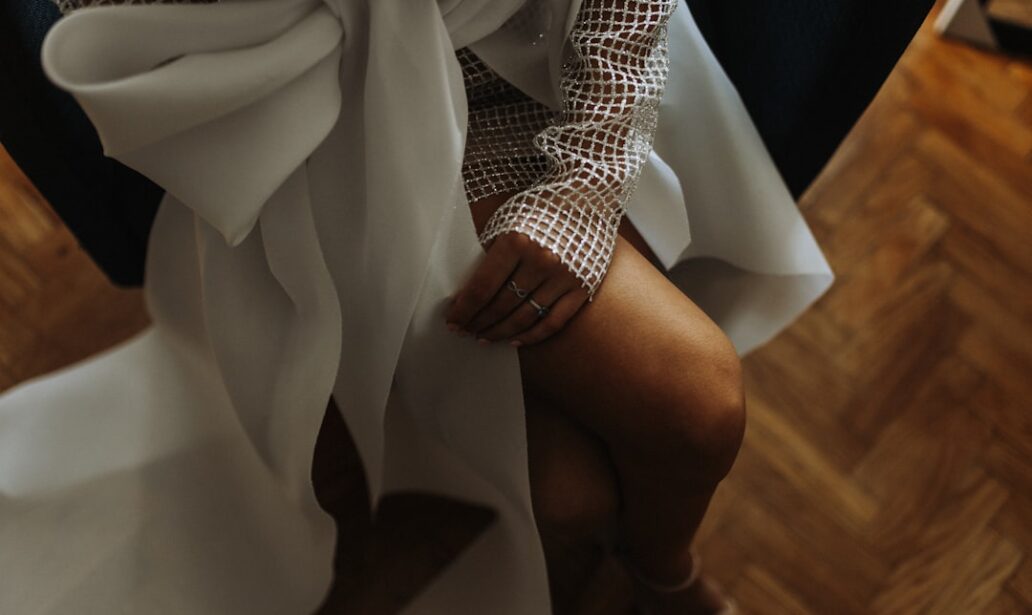 Photo knee-length dress